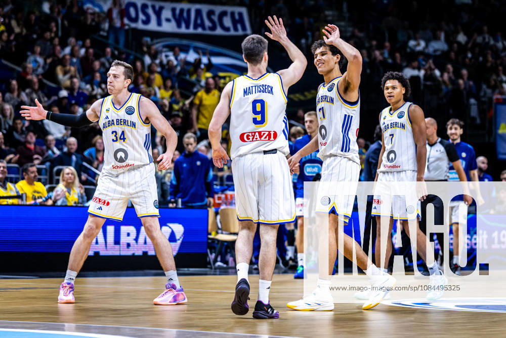 Basketball Berlin, October 13, 2026; 2026–2027 Season; FIBA BCL Regular Season, Group G; Basketball Champions League; Alba Berlin; Igokea M. Tel. Aleksandrovac; Brandon Angel, Alba Berlin, No. 21; Jonas Mattisseck, Alba Berlin, No. 09