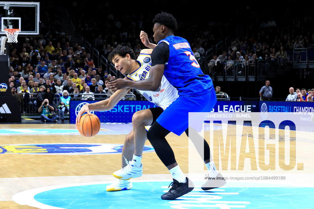 Germany, GER, DEU, Basketball, Champions League (BCL), Day 1, 2026–2027 Season, Berlin, ALBA Berlin vs. Igokea, BRANDON ANGEL, ALBA Berlin 21, Joel Armotrading, Igokea 3, nordphoto GmbH, Engler, Berlin, Uber Arena, Berlin, Germany