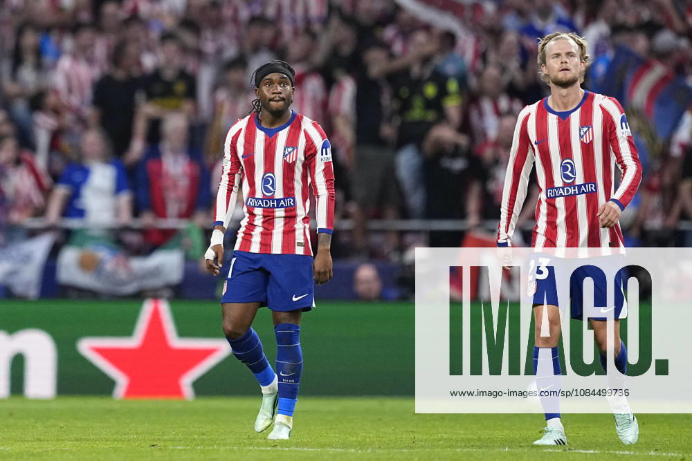 Ademola Lookman of Atletico de Madrid celebrates after scoring his team s second goal during the UEFA Champions League 2026 27 League Phase MD2 match between Atletico de Madrid and Manchester United, ManU at Estadio Metropolitano on October 13, 2026 in Madrid, Spain. Atletico De Madrid V Manchester United - UEFA Champions League 2026 27 League Phase MD2 - ZUMAa181 20261013_zaa_a181_210