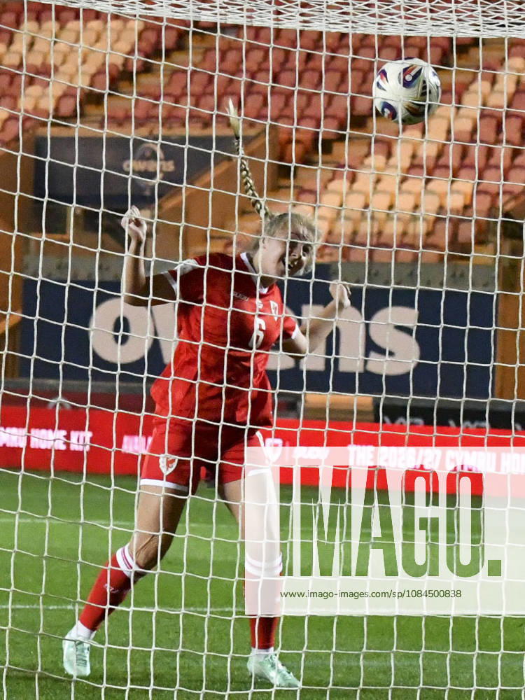 Football - Womens World Cup Qualifier - UEFA Play-Offs, Round One, Path Two - Second Leg: Wales (1) vs. Albania (0) - Parc y Scarlets, Llanelli - Tuesday 13th October 2026 Mayzee Davies WALES scores her team s first goal colorsport winston bynorth i
