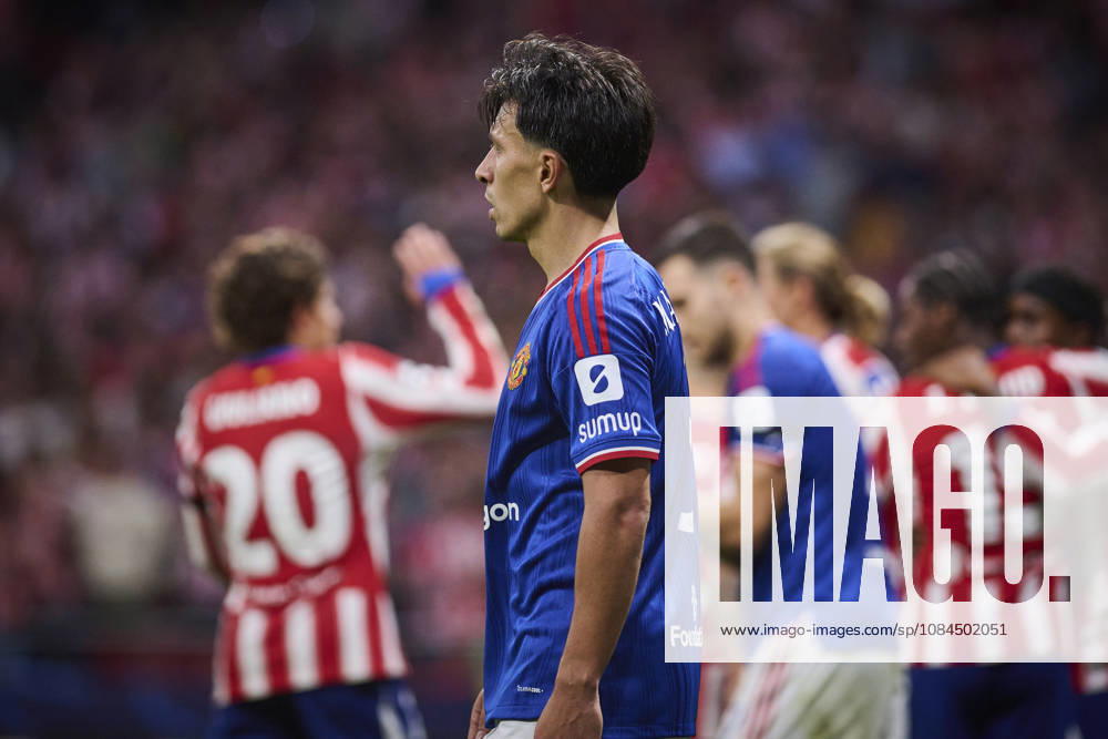 ATLETICO DE MADRID v Manchester United, ManU CHAMPIONS LEAGUE 2026 2027. LEAGUE PHASE. ROUND 2. Manchester United s Lisandro Martinez dejected during Champions League 2026 2027, League Phase, match 2. October 13 ,2026. (ALTERPHOTOS Jorge Ropero) MadridSpain