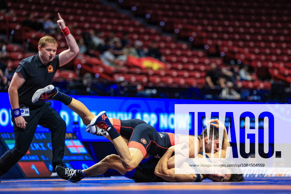 U23 World Championships, 63 kg Greco-Roman: Erfan Behnam Jarkani (IRI) def. Rati Khozrevanidze (GEO)