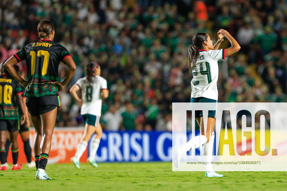 MEXICAN WOMEN S NATIONAL TEAM MEXICO VS. JAMAICA, INTERNATIONAL FRIENDLY, OCTOBER 13, 2026, QUERÉTARO, MEXICO Action photo of Maricarmen Reyes (No. 24) of Mexico celebrating a goal against Jamaica during an international friendly match at the Estadio Corregidora in Querétaro, Mexico. PHOTO BY IMAGENSHOP AGENCIA FOTOGRAFICA QUERÉTARO, QUERÉTARO, MEXICO