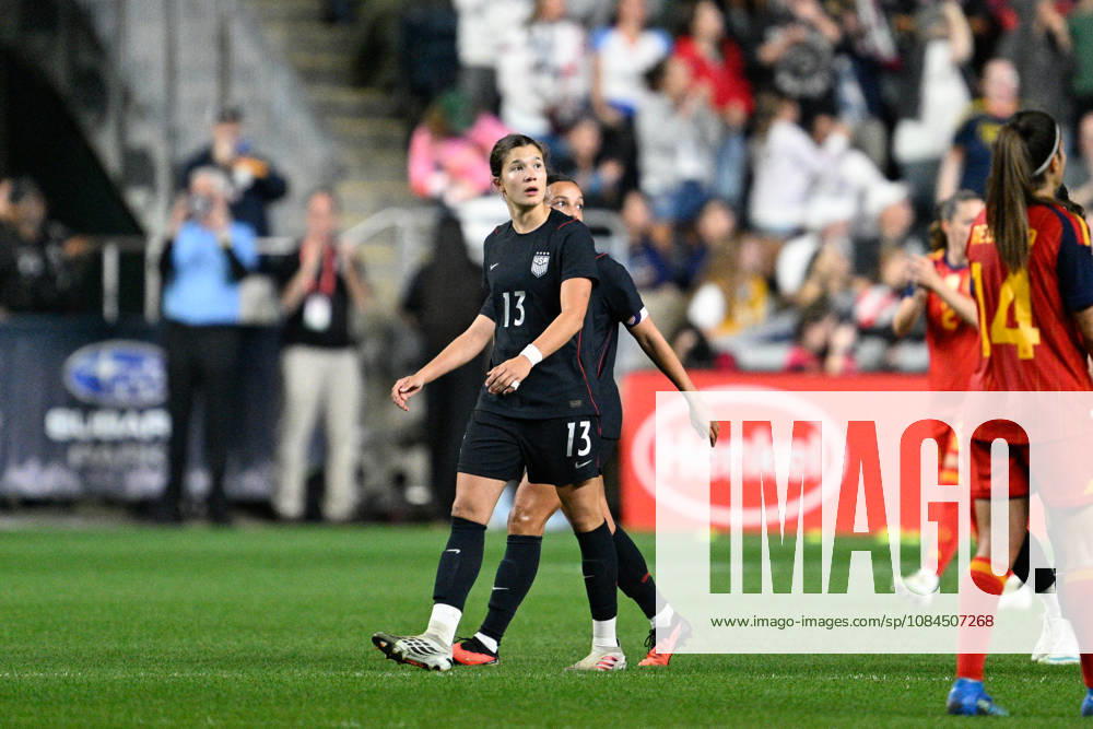 CHESTER, PA - OCTOBER 13: United States forward Pietra Tordin 13 is shown in her USWNT debut during the womens International Friendly, Länderspiel, Nationalmannschaft match between the United States of America and Spain on October 13th, 2026 at Subaru Park in Chester, PA. (Photo by Terence Lewis Icon Sportswire) SOCCER: OCT 13 Women s USA vs Spain Icon261013009