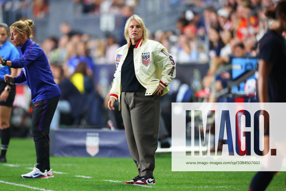 CHESTER, PA - OCTOBER 13: Emma Hayes head coach of the United States during the Womens International Friendly, Länderspiel, Nationalmannschaft against the Spain at Subaru Park on October 13, 2026 in Chester, Pennsylvania. (Photo by Rich Graessle Icon Sportswire) SOCCER: OCT 13 Women s USA vs Spain Icon26101333209