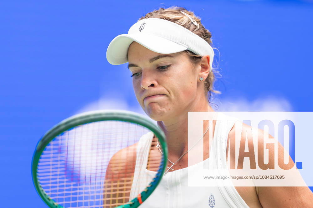 Caty McNally of USA celebrates her win against Karolina Muchova of Czechia (Not in view) during their women s singles match on day 3 of Wuhan Open at the Optics Valley International Tennis Center. Karolina Muchova defeated Caty McNally with a score of 3-6, 7-6, 7-6. Wuhan China - ZUMAs197 20261014_aaa_s197_019