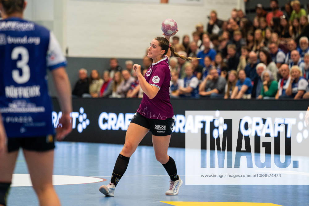 HSG Blomberg Lippe (GER) vs. HC Leipzig (GER), Handball, Women s Handball Bundesliga 1, Matchday 6, 2026–2027 Season, Blomberg, October 14, 2026—Lilly Glimm of HC Leipzig, No. 22, during a play at the Blomberg Synflex Arena on Ulmenallee, Germany