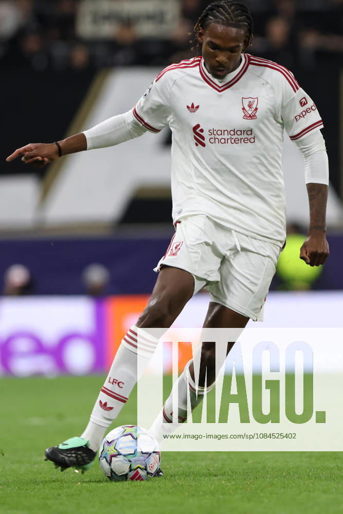 Jeremy Jacquet of Liverpool during the UEFA Champions League league phase matchday 2 match between LASK and Liverpool at Oberoesterreich Arena on October 14, 2026 in Linz, Austria. (Photo by Severin Aichbauer Sports Press Photo SPP)