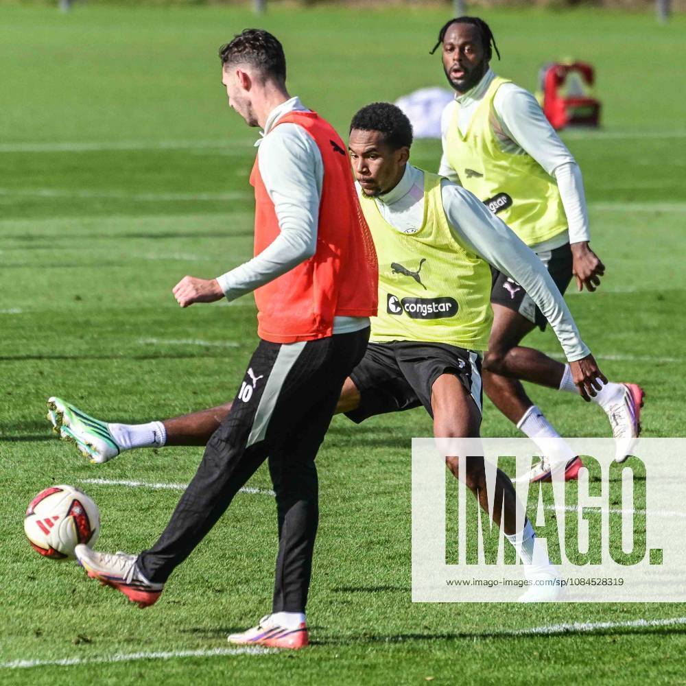 Branimir Hrgota, Youssoupha Niang, St. Pauli, Germany, Hamburg, Training Facility on Kollaustrasse, Soccer, 2. Bundesliga, FC St. Pauli