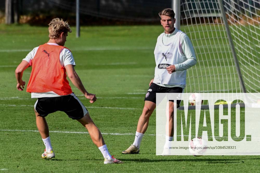 Sam Klein, Marcus Mathisen, St. Pauli, Germany, Hamburg, Training Facility on Kollaustrasse, Soccer, 2. Bundesliga, FC St. Pauli