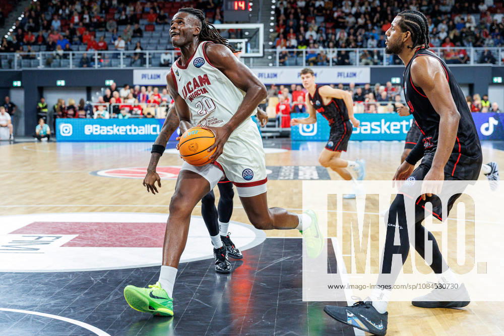 Jean Marc Pansa, UCAM Murcia, 20, BMA365 Bamberg Baskets vs. UCAM Murcia, Basketball, Basketball Champions League, Matchday 3, October 14, 2026 BMA365 Bamberg Baskets vs. UCAM Murcia, Basketball, Basketball Champions League, Matchday 3, October 14, 2026 Bamberg