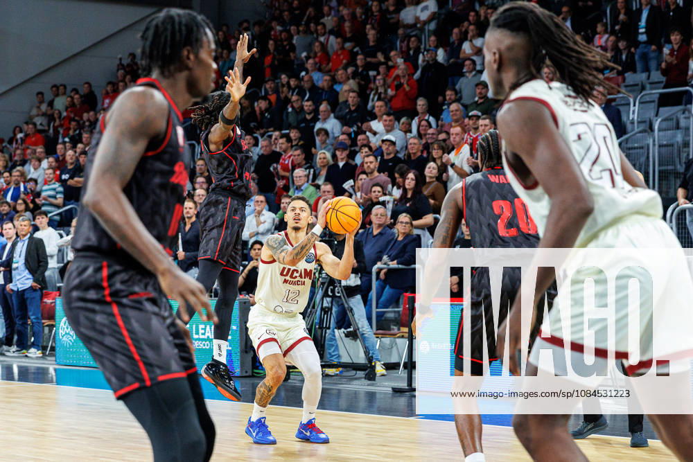 Jonah Radebaugh, UCAM Murcia, 12, BMA365 Bamberg Baskets vs. UCAM Murcia, Basketball, Basketball Champions League, Matchday 3, October 14, 2026 BMA365 Bamberg Baskets vs. UCAM Murcia, Basketball, Basketball Champions League, Matchday 3, October 14, 2026 Bamberg