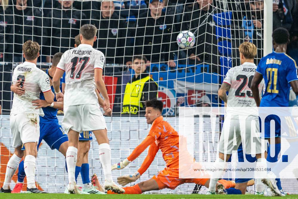 VFB Stuttgart big scoring chance during UEFA Champions league match , SK Slovan Bratislava - VFB Stuttgart , 14. october 2026, Tehelne pole Stadium, Bratislava, Slovakia