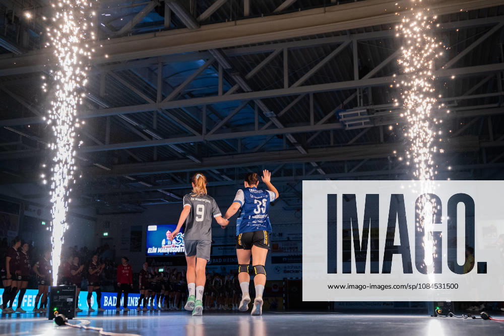 HSG Blomberg Lippe GER vs. HC Leipzig GER, Handball, Women s Handball Bundesliga 1, Matchday 6, 2026–2027 Season, Blomberg, October 14, 2026—Elin Magnusdottir of HSG Blomberg Lippe, age 33, during the warm-up at the Blomberg Synflex Arena on Ulmenallee, Germany