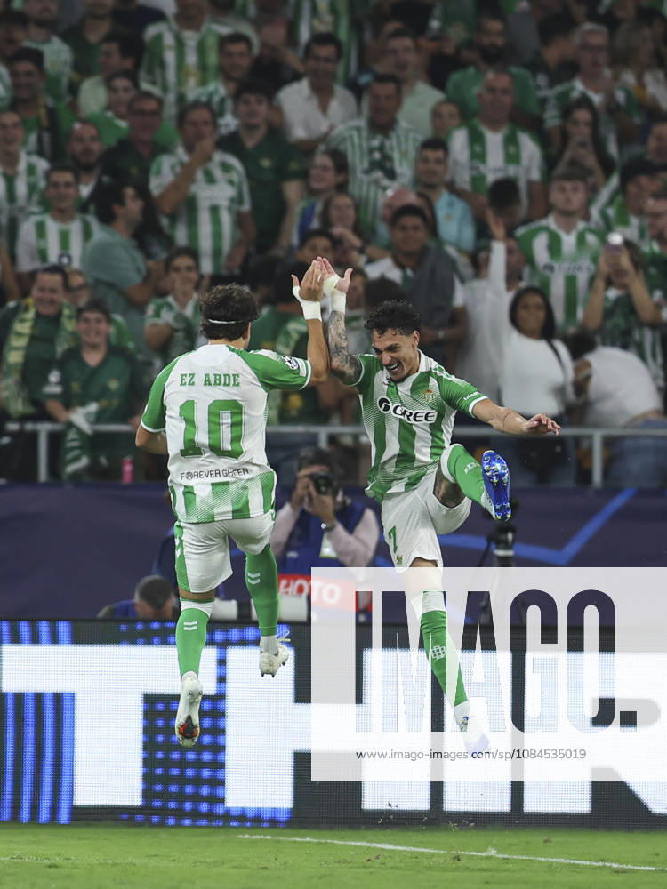 ESP: Real Betis v FC Porto. UEFA Champions League. Matchday 2. Abde Ezzalzouli of Real Betis during the UEFA Champions League match between Real Betis and FC Porto played at La Cartuja Stadium on 14 Oct 2026 in Sevilla, Spain. kpng