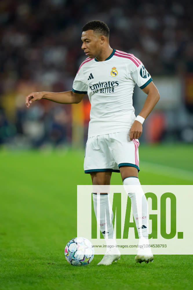 AS Roma v Real Madrid C.F. - UEFA Champions League 2026 27 League Phase MD2 Kylian Mbappe of Real Madrid CF in action during the AS Roma v Real Madrid C.F. - UEFA Champions League 2026 27 League Phase MD2 at Stadio Olimpico on October 14, 2026 in Rome, Italy Rome Stadio Olimpico Lazio Italy