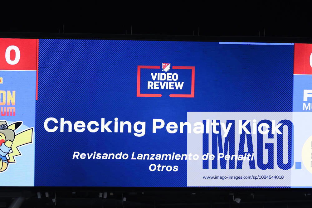 Monitor shows graphic VAR checking penalty kick during the Major League Soccer game between Chicago Fire FC and the Philadelphia Union at Soldier Field on Wednesday October 14 in Chicago, USA