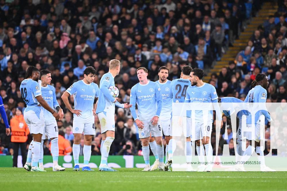 Khusanov Abdukodir, 45; Haaland Erling; Anderson Elliot; Diaz Ruben; Gvardiol Josko; Cherki Rayan; SOCCER; CHAMPIONS LEAGUE 2026; MANCHESTER CITY; PSG; 2–4; ETIHAD STADIUM; MANCHESTER, ENGLAND; 14 10, 2026 Franck Faugère Manchester Etihad Stadium GermanyxJapanxUKxFrancexBelgiumxOUT