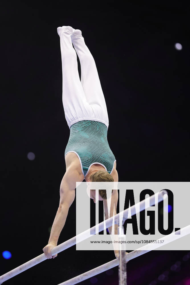 Nils Dunkel, GER, during podium practice at the 2026 World Championships in Rotterdam on October 15, 2026