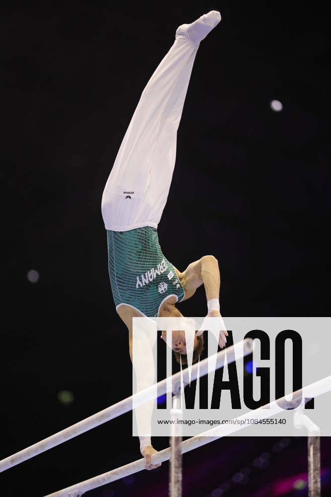 Timo Eder, GER, during podium practice at the 2026 World Championships in Rotterdam on October 15, 2026