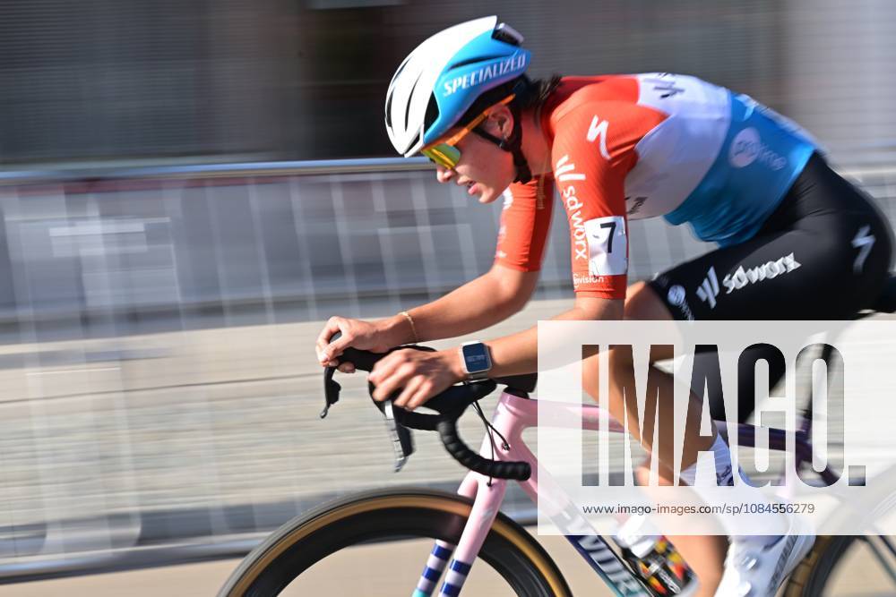 Luxembourg s Marie Schreiber pictured in action during the women elite race of the Kermiscross cyclocross cycling event, on Thursday 15 October 2026, in Ardooie. DAVIDxPINTENS x189890703x