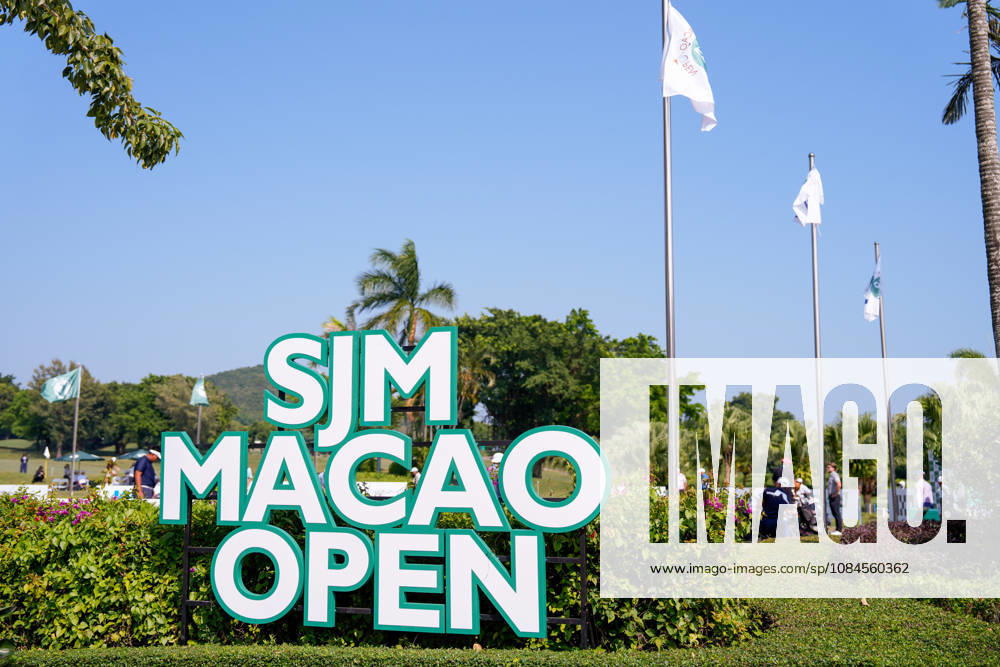 SJM Macau Open 2026 - Day 1 A sign for the SJM Macau Open 2026 golf tournament at the Macau golf and country club on October 15, 2026 in Macau. (Photo by Vernon Yuen Nexpher Images) MACAU