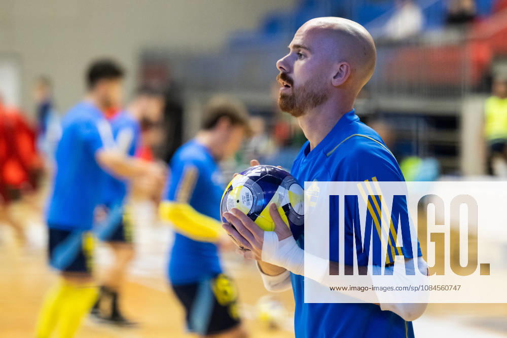 Goalkeeper Viktor Sääf of Sweden ahead of the FIFA Futsal World Cup qualifying match between Hungary and Sweden on October 15, 2026 in Nyíregyháza. Photo: Bildbyran EXT BILDBYRÅN COP 18 XY0131 futsal national team Hungary Sweden national team Sweden BBENG World Cup qualifier Hungary