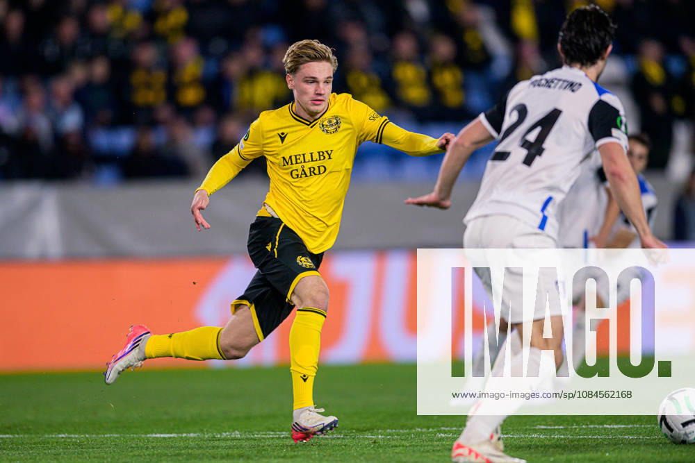 Jeppe Kjaer of Mjällby during the UEFA Conference League soccer match between Mjällby and Inter Club d Escaldes on October 15, 2026 in Helsingborg. Photo by Christoffer Borg Mattisson, BILDBYRÅN COP 261 CB0562 soccer football fotball UEFA Conference League Conference League Mjällby in BBENG soccer football fotball UEFA Conference League Conference League Mjällby in BBENG