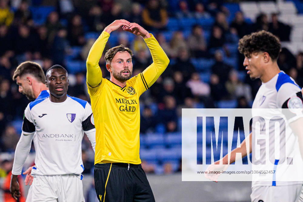 Axel Norén of Mjällby during the UEFA Conference League soccer match between Mjällby and Inter Club d Escaldes on October 15, 2026 in Helsingborg. Photo by Christoffer Borg Mattisson, BILDBYRÅN COP 261 CB0562 soccer football fotball UEFA Conference League Conference League Mjällby in BBENG soccer football fotball UEFA Conference League Conference League Mjällby in BBENG
