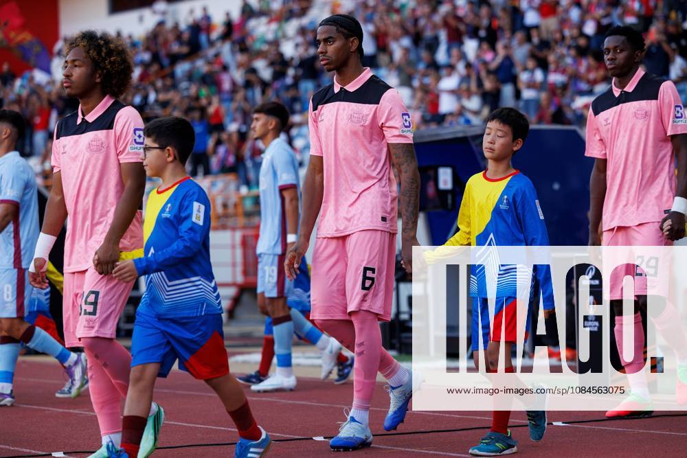Dayann Methalie of Sunderland walks out of the Estadio Dr. Magalhaes Pessoa Torreense v Sunderland, UEFA Europa League, Football, Estadio Dr. Magalhaes Pessoa, Leiria, Portugal - 15 Oct 2026Leiria Estadio Dr. Magalhaes Pessoa Portugal