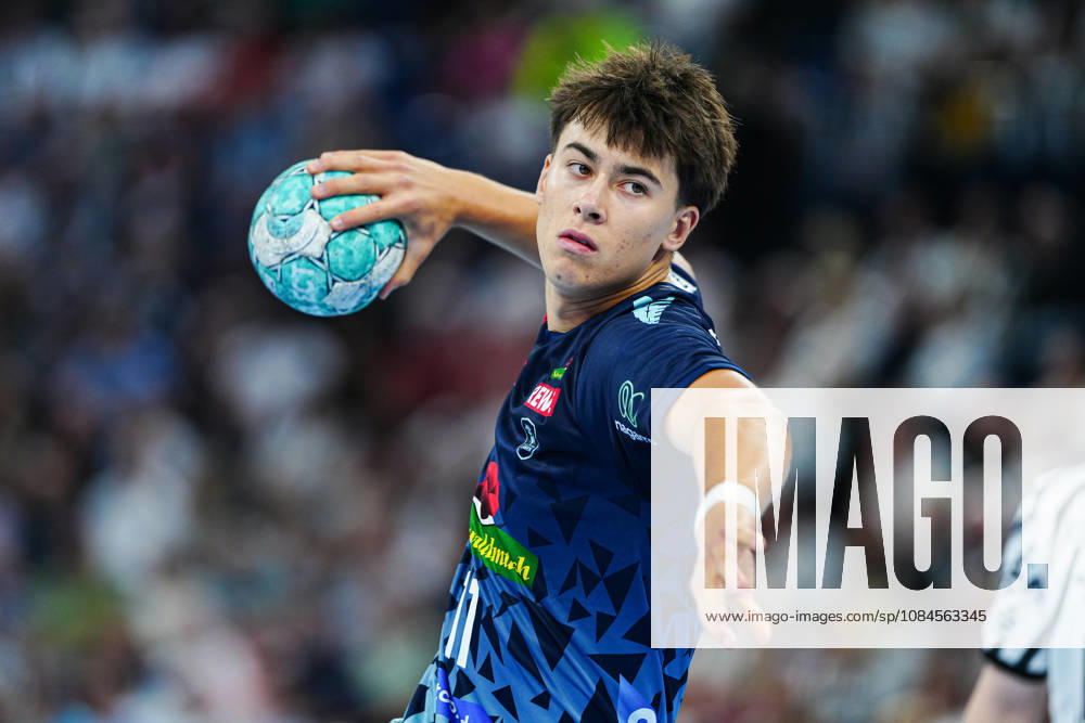7-meter throw goal by Niclas Mierzwa (Rhein Neckar Löwen), 11 GER, THW Kiel vs. Rhein Neckar Löwen, Handball, 1st Bundesliga, Matchday 9, 2026–2027 season, October 15, 2026, GER, THW Kiel vs. Rhein Neckar Löwen, Handball, 1st Bundesliga, Matchday 9, 2026–2027 Season, October 15, 2026, Kiel