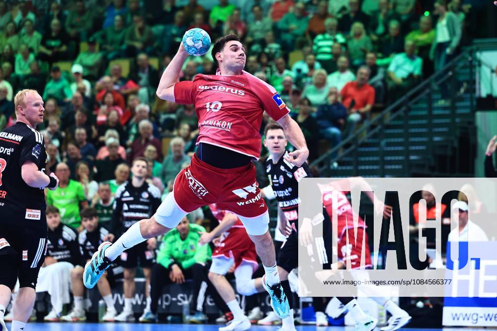 Goal by Josip Simic, HSG Wetzlar (GER), HSG Wetzlar vs. HC Erlangen, Handball, Opel Handball Bundesliga, Matchday 9, 2026–2027 Season, October 15, 2026 GER, HSG Wetzlar vs. HC Erlangen, Handball, Opel Handball Bundesliga, Matchday 9, 2026–2027 season, October 15, 2026 Wetzlar