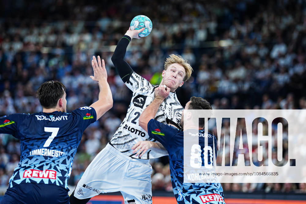 Robert Timmermeister, Rhein Neckar Löwen, 07, Eric Johansson, THW Kiel, 21, Jannik Kohlbacher, Rhein Neckar Löwen, 80 GER, THW Kiel vs. Rhein Neckar Löwen, Handball, 1st Bundesliga, Matchday 9, 2026–2027 Season, October 15, 2026 GER, THW Kiel vs. Rhein Neckar Löwen, Handball, 1st Bundesliga, Matchday 9, 2026–2027 Season, October 15, 2026 Kiel