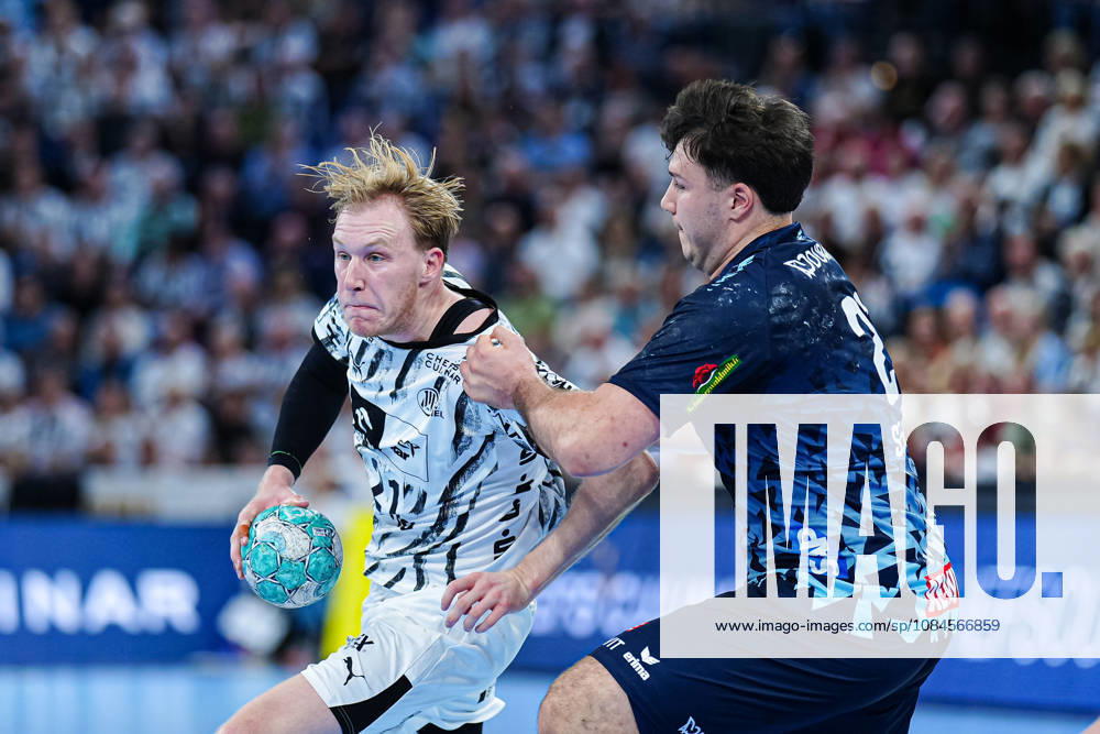 Eric Johansson, THW Kiel, 21; Aron Seesing, Rhein Neckar Löwen, 21 (GER); THW Kiel vs. Rhein Neckar Löwen, Handball, 1st Bundesliga, Matchday 9, 2026–2027 Season, October 15, 2026 GER, THW Kiel vs. Rhein Neckar Löwen, Handball, 1st Bundesliga, Matchday 9, 2026–2027 Season, October 15, 2026 Kiel