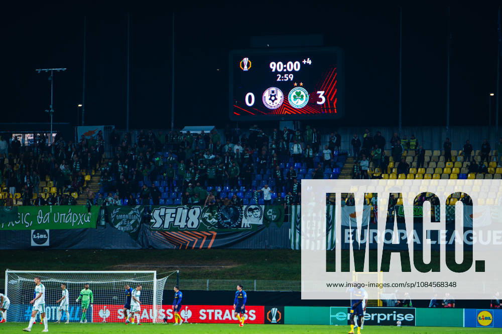 Results after the UEFA Europa League match between Celje (Slovenia) and Omonia (Cyprus) at Stadion Celje, Celje on October 15, 2026 in Celje, Slovenia. (Photo by Andraz Corel Sports Press Photo).