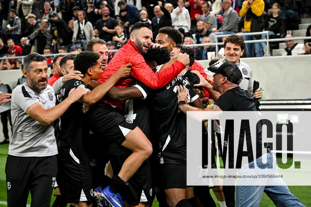 LUGANO, SWITZERLAND, OCTOBER 15: Lugano fans celebrate a goal during the UEFA Conference League 2026–27 group stage Matchday 1 game between FC Lugano and FK Crvena Zvezda at Lugano Arena on October 15, 2026, in Lugano, Switzerland; Lugano; Lugano Arena; Ticino; Switzerland