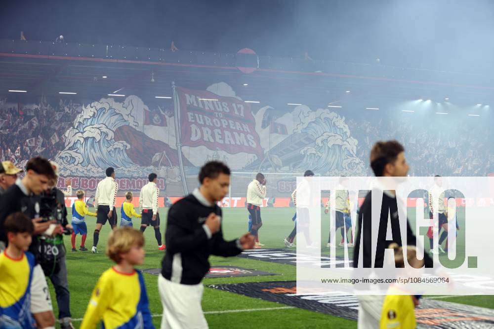 Pre match tifo from Bournemouth fans Bournemouth v Sturm Graz, UEFA Europa League, Football, Vitality Stadium, Bournemouth, UK - 15 Oct 2026Bournemouth Vitality Stadium United Kingdom