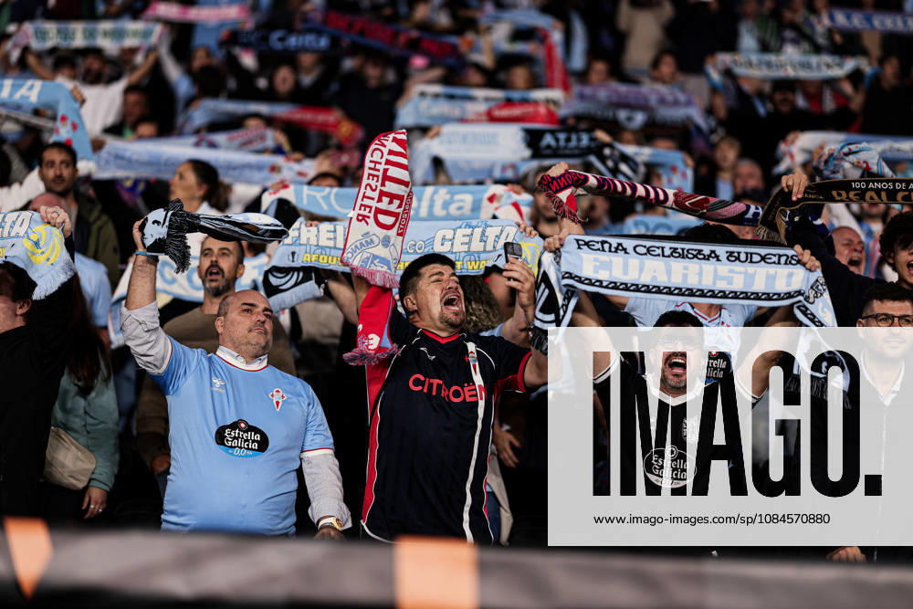 Supporters of Celta de Vigo celebrates during the UEFA Europa League 2026 27 League Phase MD2 match between Celta de Vigo and Juventus at Estadio de Balaidos. UEFA Europa League 2026 27 League Phase MD2 Celta De Vigo X Juventus - ZUMAe141 20261015_zsp_e141_014