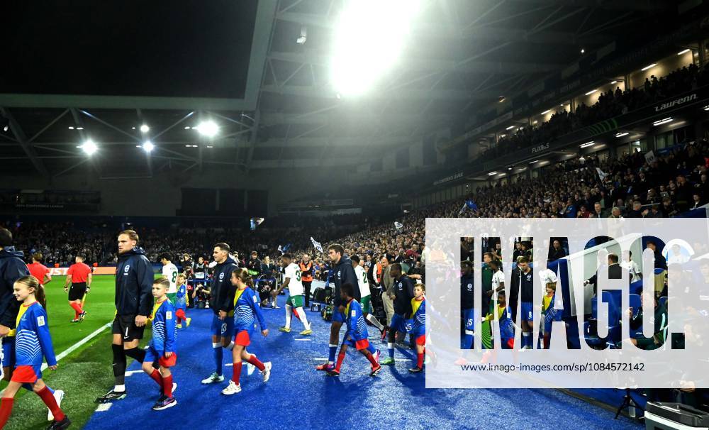 The teams come out for the UEFA Conference League match between Brighton and Hove Albion and Kuano Zalgiris at the American Express Stadium , Brighton , UK - 15th October 2026 Brighton & Hove Albion vs Kuano Zalgiris UEFA Conference League Football, Amex Stadium, Sussex, United Kingdom - 15 Oct 2026Brighton Amex Stadium Sussex United Kingdom Editorial use only. No merchandising. For Football images FA and Premier League restrictions apply inc. no internet mobile usage without FAPL license - for details contact Football Dataco