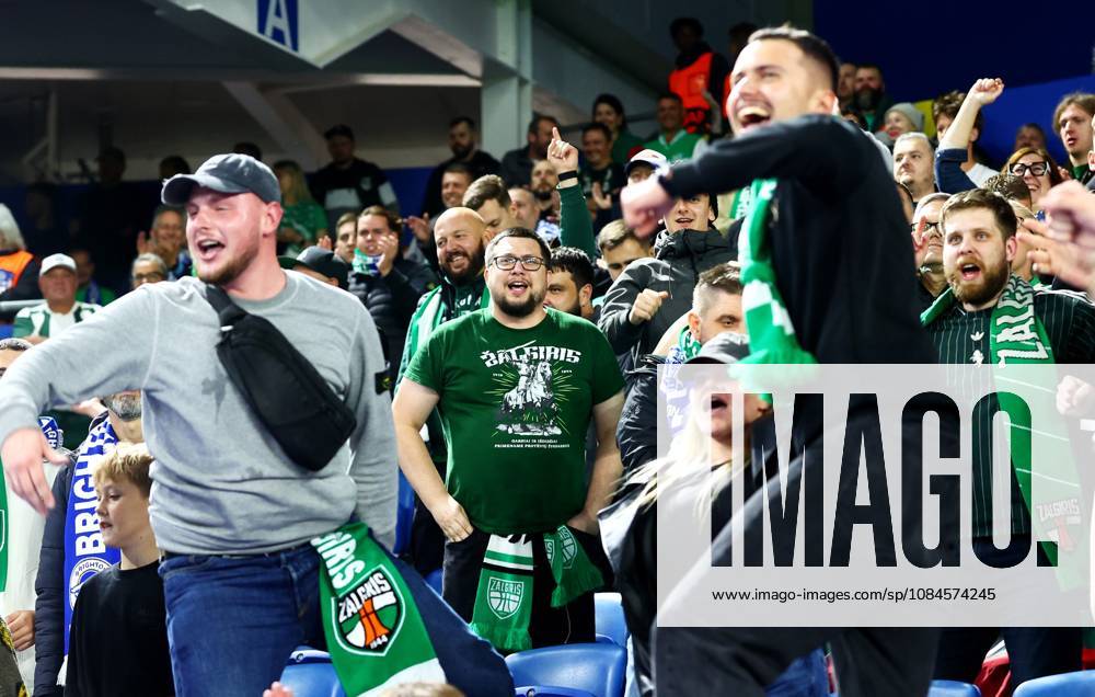 Kauno Zalgiris fans. Brighton & Hove Albion v Kauno Zalgiris, UEFA Conference League, Football, American Express Stadium, Brighton, UK - 15 Oct 2026Brighton American Express Stadium United Kingdom