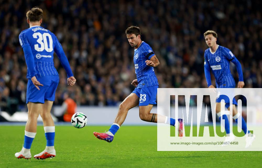 Matt O Riley of Brighton and Hove Albion. Brighton & Hove Albion v Kauno Zalgiris, UEFA Conference League, Football, American Express Stadium, Brighton, UK - 15 Oct 2026Brighton American Express Stadium United Kingdom