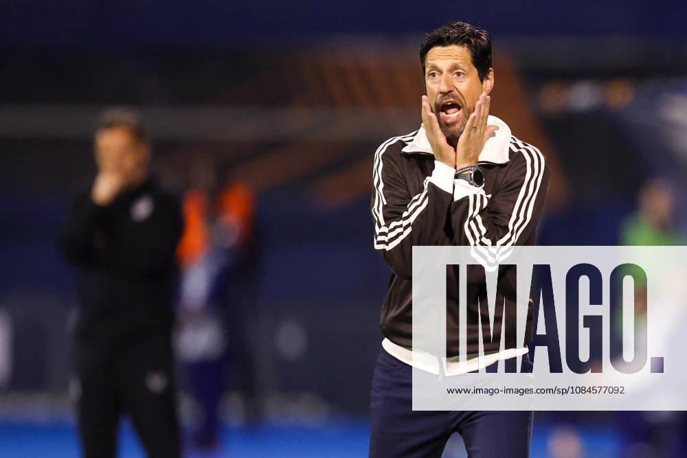 GNK Dinamo v RSC Anderlecht - UEFA Europa League 2026 27 League Phase MD2 Anderlecht Head Coach Vitor Bruno reacts during the UEFA Europa League 2026 27 League Phase MD2 match between GNK Dinamo and RSC Anderlecht at Stadion Maksimir on October 15, 2026 in Zagreb, Croatia. MatijaxHabljak PIXSELL