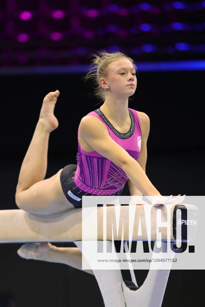 Charleen Pach, GER, during podium practice at the 2026 World Championships in Rotterdam on October 15, 2026