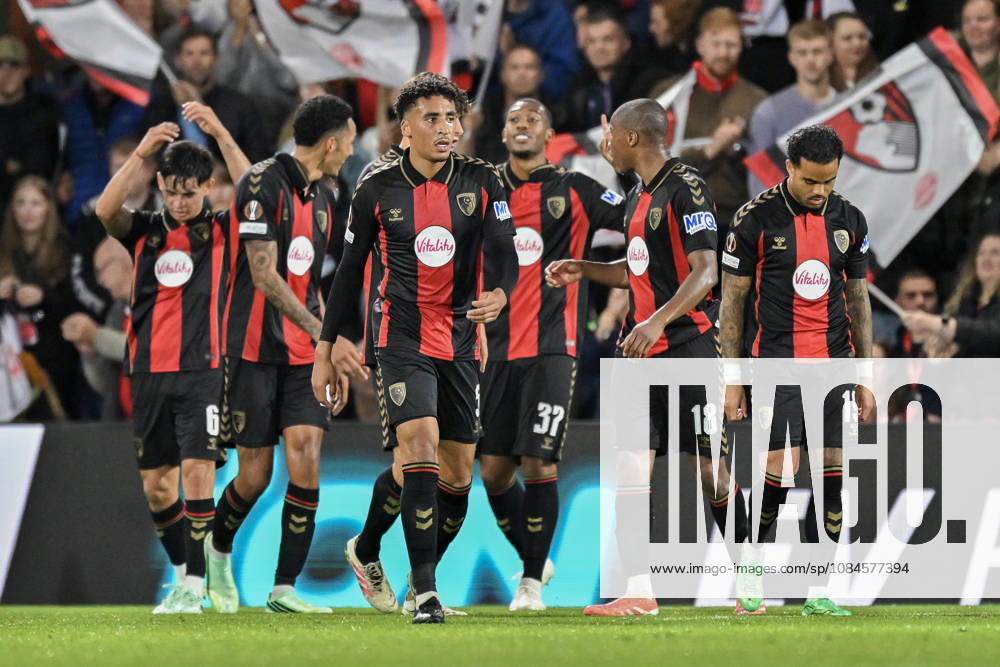 Bournemouth v SK Sturm Graz UEFA Europa League Bournemouth Players celebrate their side s second goal during the UEFA Europa League match at the Vitality Stadium, Bournemouth 15 10 2026 UK Newspapers OUT