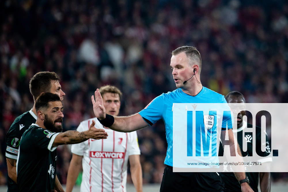 GER, Soccer, Men s, UEFA Conference League, 2026–2027 Season, Matchday 1, SC Freiburg vs. FK Jablonec; Referee: Edgars Malcevs (Latvia); Freiburg, Europapark Stadium, Baden-Württemberg, Germany