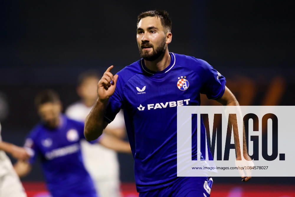 GNK Dinamo v RSC Anderlecht - UEFA Europa League 2026 27 League Phase MD2 Dion Beljo of Dinamo Zagreb celebrate after scoring during the UEFA Europa League 2026 27 League Phase MD2 match between GNK Dinamo and RSC Anderlecht at Stadion Maksimir on October 15, 2026 in Zagreb, Croatia. JosipxMikacic PIXSELL