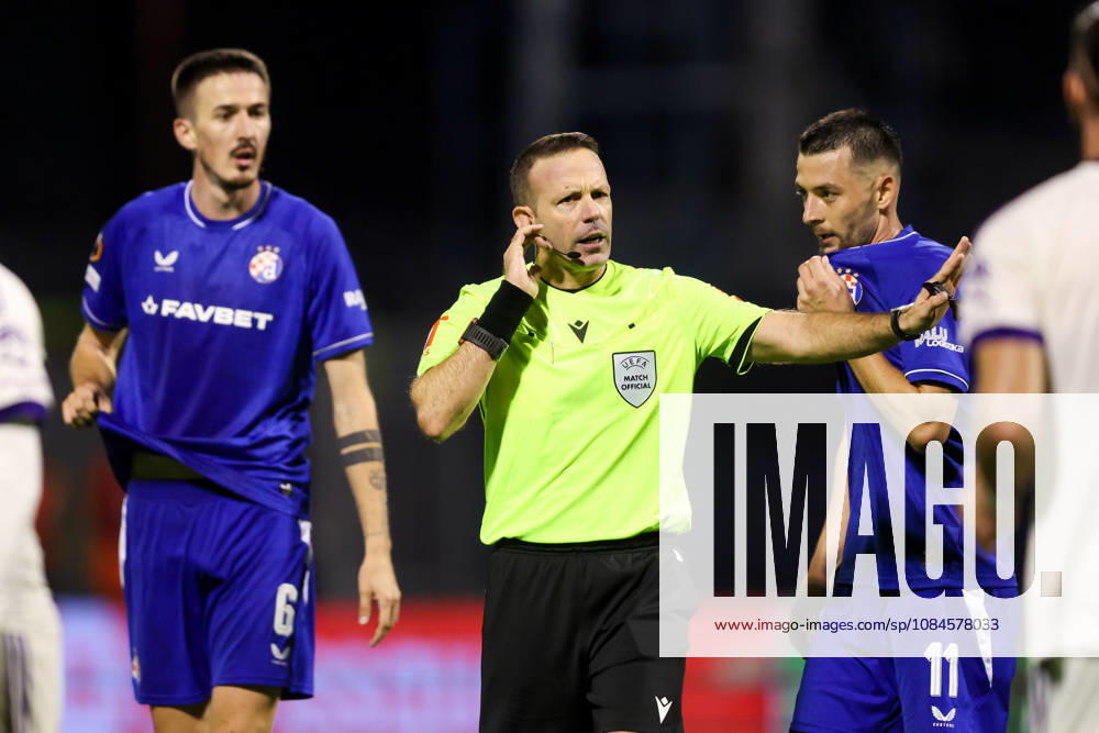 GNK Dinamo v RSC Anderlecht - UEFA Europa League 2026 27 League Phase MD2 Referee Orel Tsvika Grinfeld during the UEFA Europa League 2026 27 League Phase MD2 match between GNK Dinamo and RSC Anderlecht at Stadion Maksimir on October 15, 2026 in Zagreb, Croatia. JosipxMikacic PIXSELL