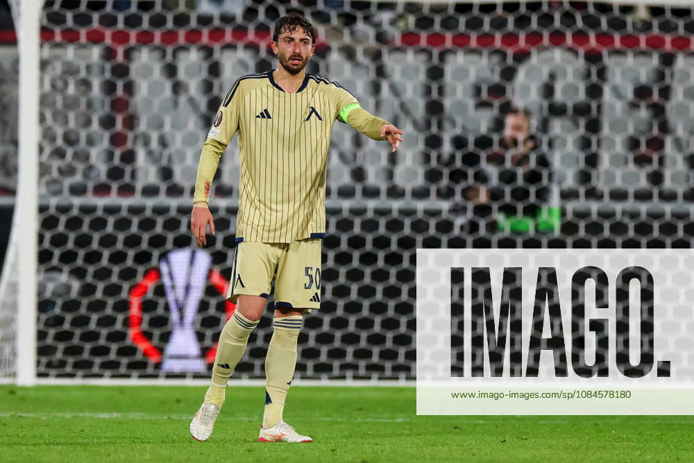 Kristian Dimitrov of Levski Sofia gestures during the UEFA Europa League 2026 27 League Phase MD2 match between N.E.C. Nijmegen and PFC Levski Sofia at Goffertstadion on October 15, 2026 in Nijmegen, Netherlands.