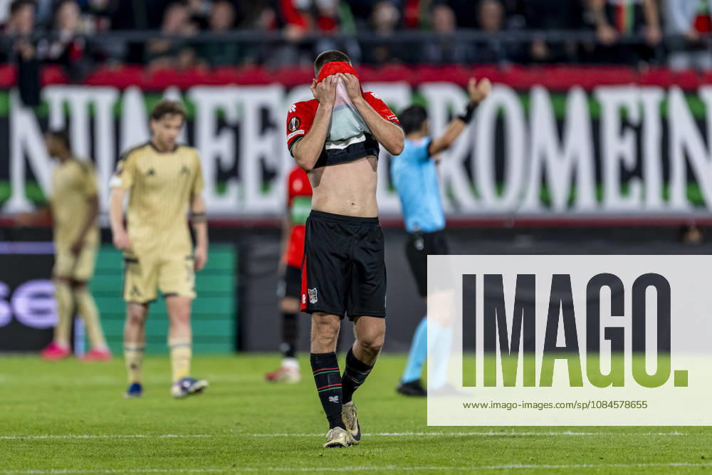 NIJMEGEN NEC Nijmegen midfielder Darko Nejaömic during the UEFA Europa League match between NEC and Levski Sofia at Stadion De Goffert on October 15, 2026, in Nijmegen, Netherlands. Photo by DeFodi Images