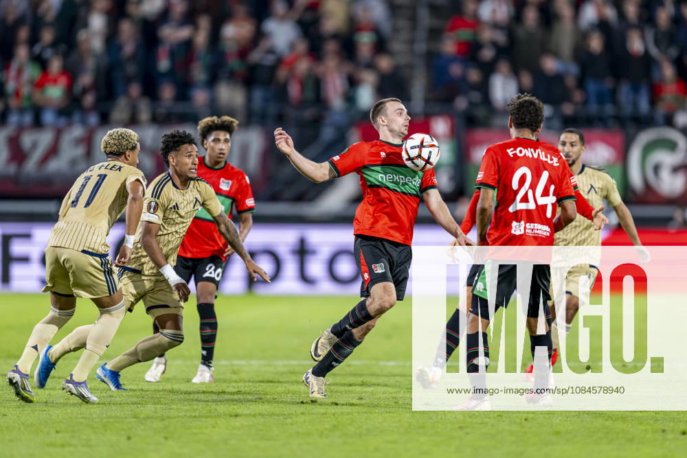 NIJMEGEN NEC Nijmegen midfielder Darko Nejaömic during the UEFA Europa League match between NEC and Levski Sofia at Stadion De Goffert on October 15, 2026, in Nijmegen, the Netherlands. Photo by DeFodi Images